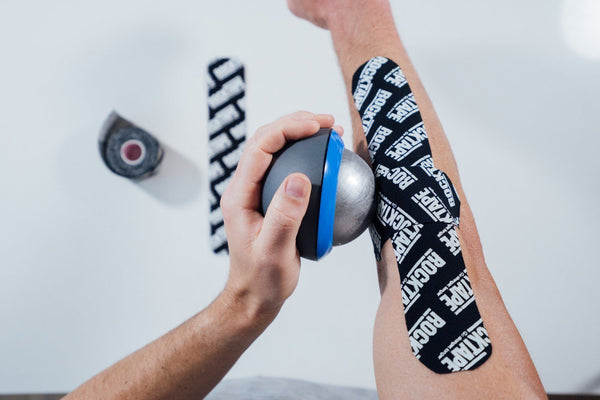 How to Recover Your Tennis Elbow (outer arm pain) Using RockTape & Ice Massage
